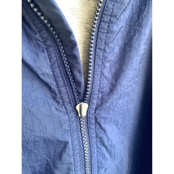 Vintage 90s Nike Big Embroidered Swoosh Hooded Jacket Full zip Size L - Picture 5 of 9